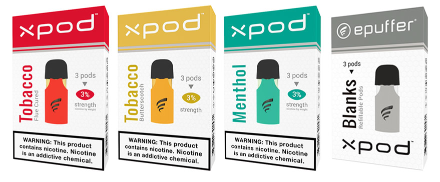 xpod blanks and prefilled pod flavors