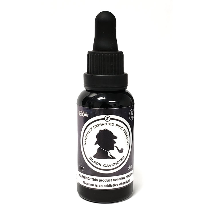 Naturally Extracted Pipe Tobacco Eliquid Black Cavendish Vape Juice