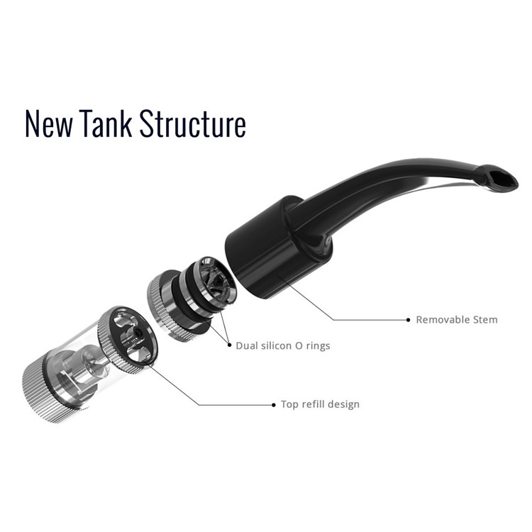 EPipe 629X Silver MOD Glass Liquamizer Clearomizer ePuffer Vape