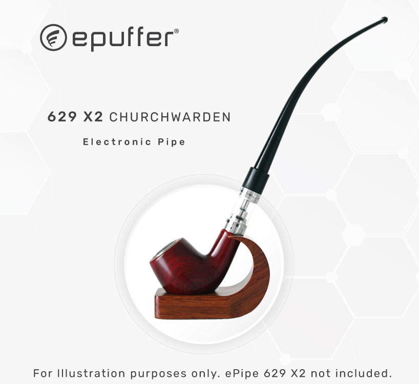 ePuffer ePipe 629X / X2 Long Stem Churchwarden Style Mouthpiece ...