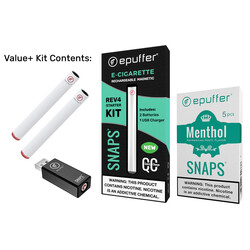 menthol ecigarette rechargeable startert kit